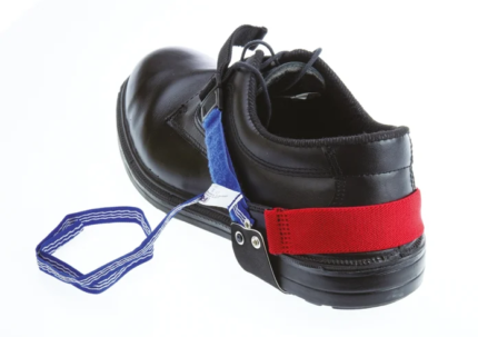 HEEL GROUNDERS WITH HOOK AND LOOP (VELCRO) STRAP