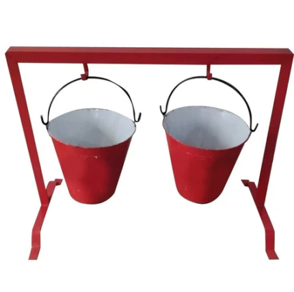 Fire Bucket Stand with 2 bucket